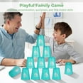 thumbnail image 4 of 48Pcs Sport Stacking Cups, Speed Training Game for Challenge Competition, Plastic Stacking Cups, Classic Family Game for Adults, Red+Blue+Green+Black, 4 of 6