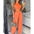 thumbnail image 2 of EASYBRAUS Women Printed Two Piece Short Sleeve Blazer Set Elegant Casual Summer Outfit S-3XL, 2 of 5