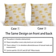 thumbnail image 5 of Yellow Tree Pillow Covers 16X16 Inch Set of 2 Coastal Tropical Plants Coconut Trees Decorative Pillow Cases Summer Beach Vintage Cushion Case Hawaiian Home Decor for Sofa Couch Outdoor, 5 of 6