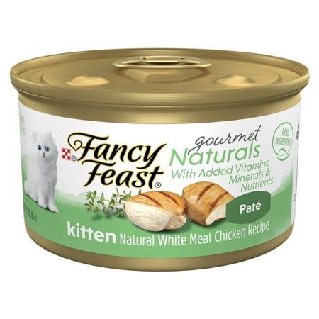UPC: 0050000502578 | Purina Fancy Feast Gourmet Naturals Wet Cat Food for Kittens Chicken 3 oz Cans (12 Pack)