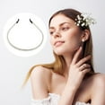 thumbnail image 6 of Unique Bargains 1 Pcs 2 Rows Rhinestone Headband Hairband for Women 0.31 Inch Wide Transparent, 6 of 7