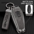thumbnail image 6 of For BYD Tang A 4 buttons DM 2018 Key Bag Auto Accessories Zinc alloy+leather Car Key Cover Smart Remote Key Case, 6 of 10