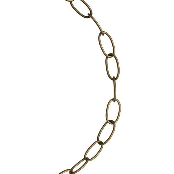 Koch 5060297 0.175 Dia. x 600 in. No. 10 Antique Brass Gold Steel Decorative Chain
