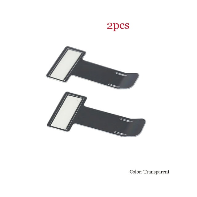 Clip transparente para el permiso de estacionamiento de automóviles, soporte para billetes de automóvil con cinta adhesiva para el parabrisas y la ventana del automóvil.