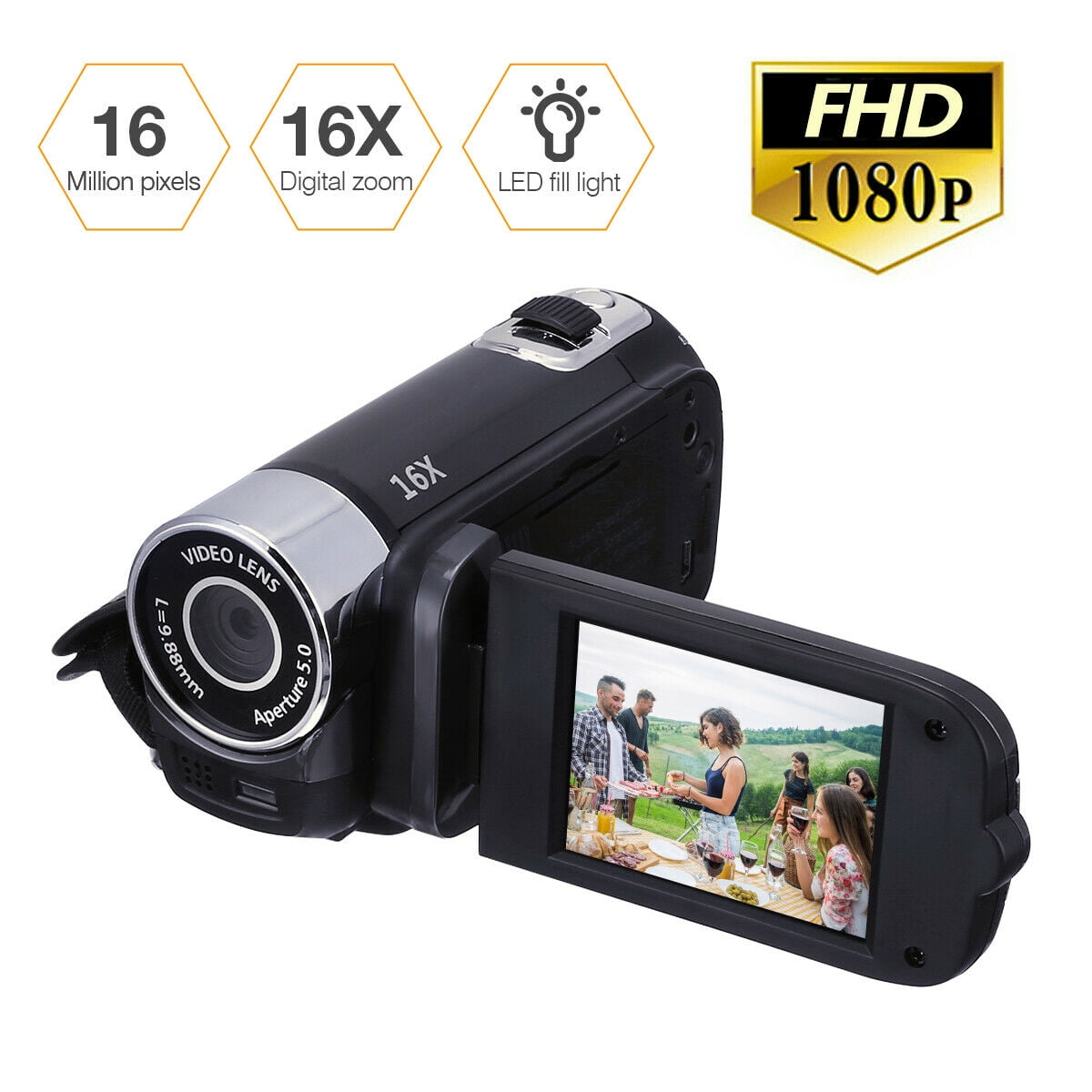 Nouveau 1080p Full HD Caméscope numérique 2inch 16mp Dv Caméscope