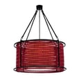 thumbnail image 3 of Meyda Tiffany 132706 24" W Maille Drum Pendant - Red, 3 of 5
