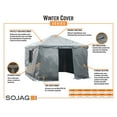 thumbnail image 2 of Sojag 10 x 16 x 10 ft Grey Winter Cover For Gazebos, Gazebo Accessory, 2 of 16