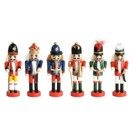 

Christmas Wooden Nutcrackers - Handmade Wooden Christmas Nutcracker - Soldier Toy Holiday Present Christmas Ornament Tabletop Decoration