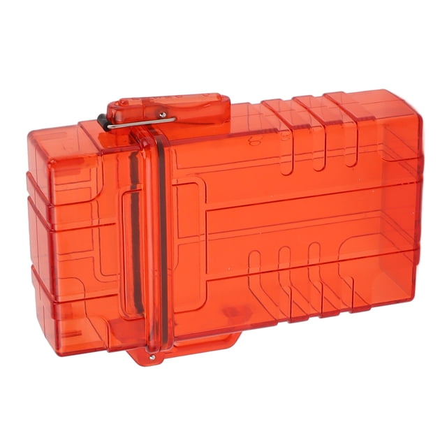 Case 20 Capacity Plastic Box Sealed Waterproof Container Organizer Case Stylish Leather Metal Box