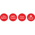 thumbnail image 2 of Darling Souvenir chocolate Candy Labels 190 Pcs Quinceanera Party Theme Stickers-Red, 2 of 2