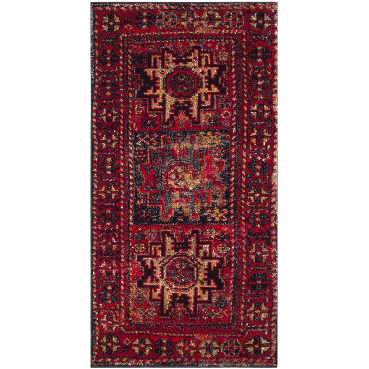 SAFAVIEH Vintage Hamadan VTH213A Red / Multi Rug
