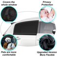 thumbnail image 1 of Parasol para coche de bebé, 2 piezas de parasol para coche bloqueando los rayos UV de ni?os y mascotas parasol trasero para coche, negro, LingWen 8390615517232, 1 of 1