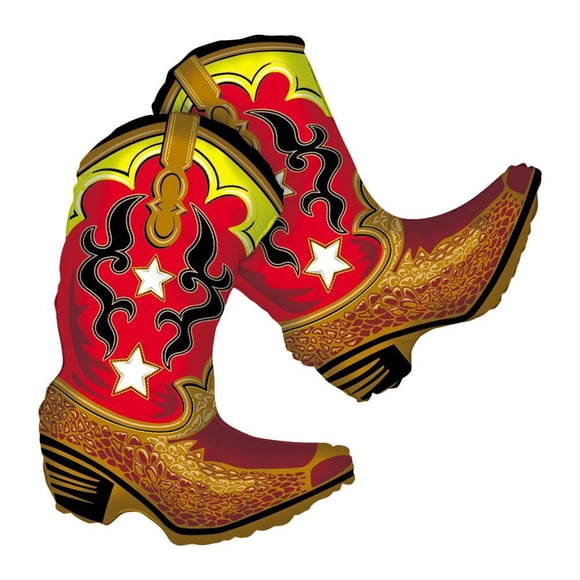 Dancing Cowboy Boots Jumbo 36" Foil Party Balloon