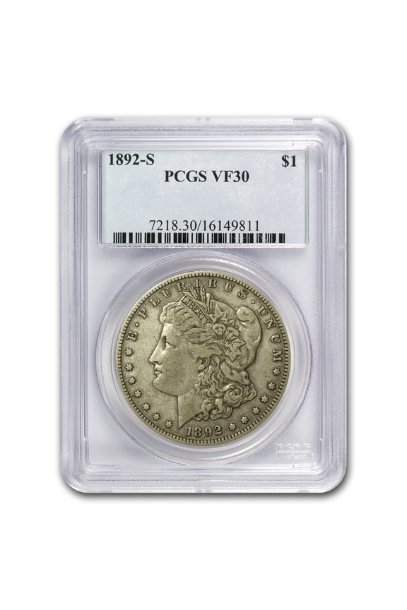 1892-S Morgan Dollar VF-30 PCGS