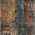 thumbnail image 4 of HomeRoots 606059 8 x 10 ft. Blue, Copper & Brown Abstract Washable Indoor & Outdoor Rectangle Area Rug, 4 of 5