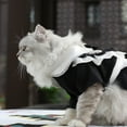 thumbnail image 6 of Pet Outfit Comfortable Universal Cotton Cat Pet Maid Lace Dress for Kitty, 6 of 8