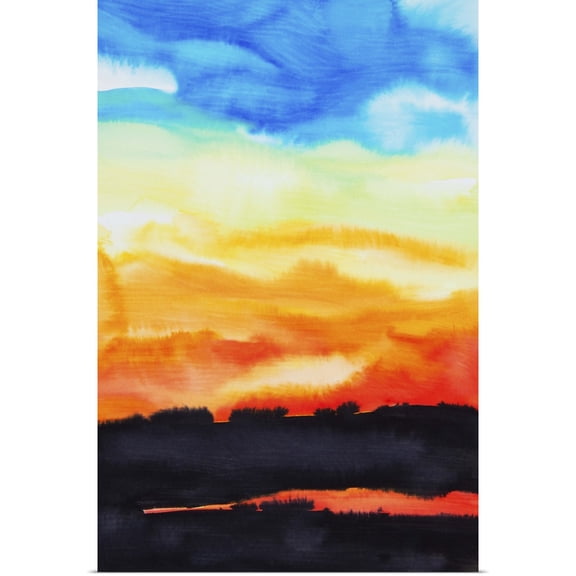 Great BIG Canvas | Rolled Tara Thelen Poster Print entitled Lake Of Fire