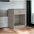 thumbnail image 7 of HomeRoots 22 in. One Drawer Faux Wood Nightstand, Gray, 7 of 7