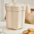 thumbnail image 4 of XKHAZA Cute Flower Shape Wastebasket, Mini Desk Trash Can with Lid, Desktop Mini Plastic Waste Garbage Can Countertop Garbage Bin Mini Waste Can for Desk Car Office Home Kitchen, 4 of 6
