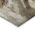 thumbnail image 5 of 3' X 5' Beige Charcoal And Brown Horse Washable Indoor Outdoor Area Rug, 5 of 5