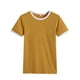 thumbnail image 4 of Camiseta de mujer Blusa casual de manga corta con costuras en bloques de color, Amarillo, S Advancent AP002400-26, 4 of 7