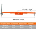 thumbnail image 2 of SagaSave Precision Pencil Compasses Carpenter Woodworking Drafting Drawing Tool Orange 40cm, 2 of 6