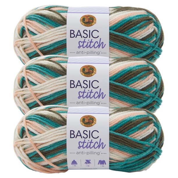Lion Brand Yarn Basic Stitch Anti Pilling Meadow Grove Anti Pilling