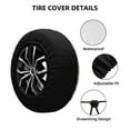 thumbnail image 4 of Balery Easter Egg3tire Cover Waterproof Dust-Proof, Universal Spare Wheel Tire Cover For Trailer, Rv, Suv Truck And Vehicle Camper Accessories-14 Inch, 4 of 9