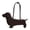 colorA, variant on Cartoon Dog Shaped Shoulder Bag Designer Handbag Cute Purse for Women (Black)