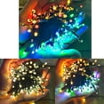 thumbnail image 5 of Cadena de luces navideñas que cambian de color para interiores y exteriores, luces de hadas multicolores blancas cálidas de 34 pies, conectables de extremo a extremo, luces impermeables para árboles d Feliz Sencillez, 5 of 5