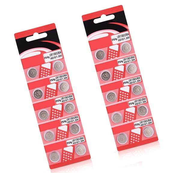Tizuqe 10/20Pieces High Capacity 1.5V AG10 LR1130 Alkaline Button Batteries For Watches