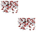 thumbnail image 4 of bedienty Paper Scraps Plastic Material Color Retention Confetti Scramble Assortment Shape Resistant for Valentine's Day red silver15mm 2Set, 4 of 6