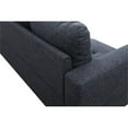 thumbnail image 5 of Starhome L Shaped Black Gray Couch with Ottoman(Pillows Included) Microfiber, 5 of 12