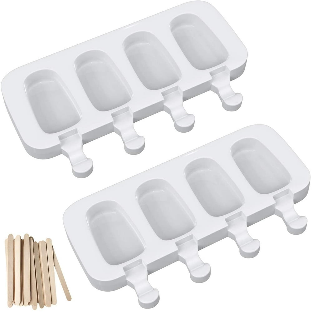 2 Pack Popsicle Ice Mold MakerBPA Free Reusable Ice Cream DIY Pop