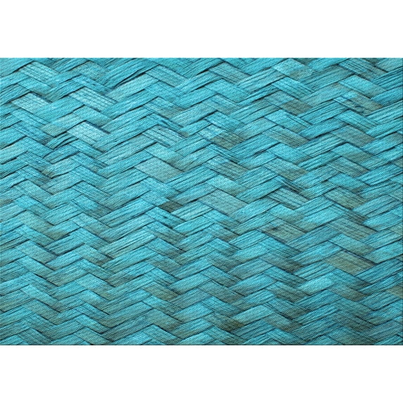 Ahgly Company Machine Washable Indoor Rectangle Transitional Dark Cyan Green Area Rugs, 2' x 3'