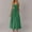 Green, variant on Taqqpue Women Summer Dresses Solid Color Spaghetti Strap Sleeveless Smocked Midi Dress High Waist Casual Square Neck Tiered A Line Long Sundress with Pockets