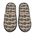 thumbnail image 2 of KLL Dachshund Dog Woof Slippers for Women Men House Slip on Indoor Outdoor Bedroom Furry Fleece Lined Ladies Comfy Anti-Skid Rubber Hard Sole-Medium, 2 of 8