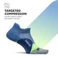 thumbnail image 2 of Feetures Elite Light Cushion No Show Tab Ankle Socks - Sport Sock with Targeted Compression - Bahama Blue, M (1 Pair), 2 of 7
