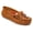 Brown, variant on Women’s Thunderbird “Animikii” Hardsole – Moccasins for Women with a Classic Leather Moccasin Silhouette, Cushioned Footbed, and Beaded Moccasin Design, White, Size 7w