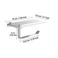 thumbnail image 3 of TIELUTT Paper Holder Tissue Mounted Dispensers Wall Stand Bathroom Toilet Storage Roll Sponge Rack Foldable Bathroom Cover Plate Racks for Kitchen Small Kitchen Rack over the in Sponge Holder, 3 of 8