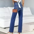 thumbnail image 6 of EMMIOL Women's Wide Leg Jeans High Waisted Stretchy Straight Leg Jeans Slim Fit Denim Pants with Exposed Pockets, 6 of 6