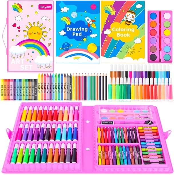 Kit de dibujo iBayam de Art Supplies para niños con libro, paquete de 149