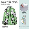 thumbnail image 4 of Football Baseball Students Backpack Sports Ball Game School Bag with Soccer Basketball Print, Durable and Adjustable Strap for Training, 4 of 4