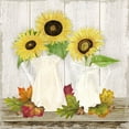 thumbnail image 2 of Reed, Tara 20x20 Black Ornate Wood Framed with Double Matting Museum Art Print Titled - Fall Sunflowers IV, 2 of 4
