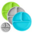 thumbnail image 1 of Platos divididos 100 % de silicona de calidad alimentaria, sin Bpa, aptos para microondas y lavavajillas, juego de 3, 1 of 4