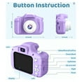 thumbnail image 6 of PayUSD Kids Camera for Boys Girls, Christmas Birthday Gift for Age 3-10, 1080HD Digital Video Cameras for Toddler, Portable Toy for 3 4 5 6 7 8 9 Year Old with 32GB SD Card-Purple, 6 of 10