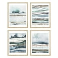 thumbnail image 2 of PixonSign Frameless Wall Art Blue Pastel Paint Stroke Landscapes Prints, Set of 4 Abstract Shapes Wall Decor Arts, Colorful Wall Décor, Adhesive Canvas Poster, Modern Home Artwork - 8"x10", 2 of 5