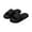 Black, variant on Unisex Cloud Cushion Slides Thick Non-Slip Shower Sandals Quick-Dry Bathroom Slippers Open-Toe House Shoes with Memory Foam Footbed for Indoor/Outdoor Spa & Pool Use