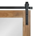 thumbnail image 4 of Kate and Laurel Samuels Rustic Wood Framed Wall Mirror, 37.5 x 26.75, Rustic Brown and Dark Charcoal, Functional Farmhouse Mirror for Display, 4 of 9