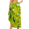 thumbnail image 5 of HAPPY BAY Women's Beachwear Summer Beach Coverups Bikini Wraps Sarong Wrap Skirt Swimsuit Swimwear Swim Cover ups Bathing Suit for Womens One Size Shamrock Green, Fish, 5 of 5